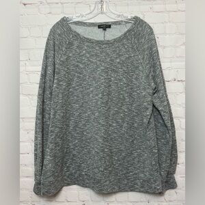 Lane Bryant Heathered Grey Terry Sweatshirt